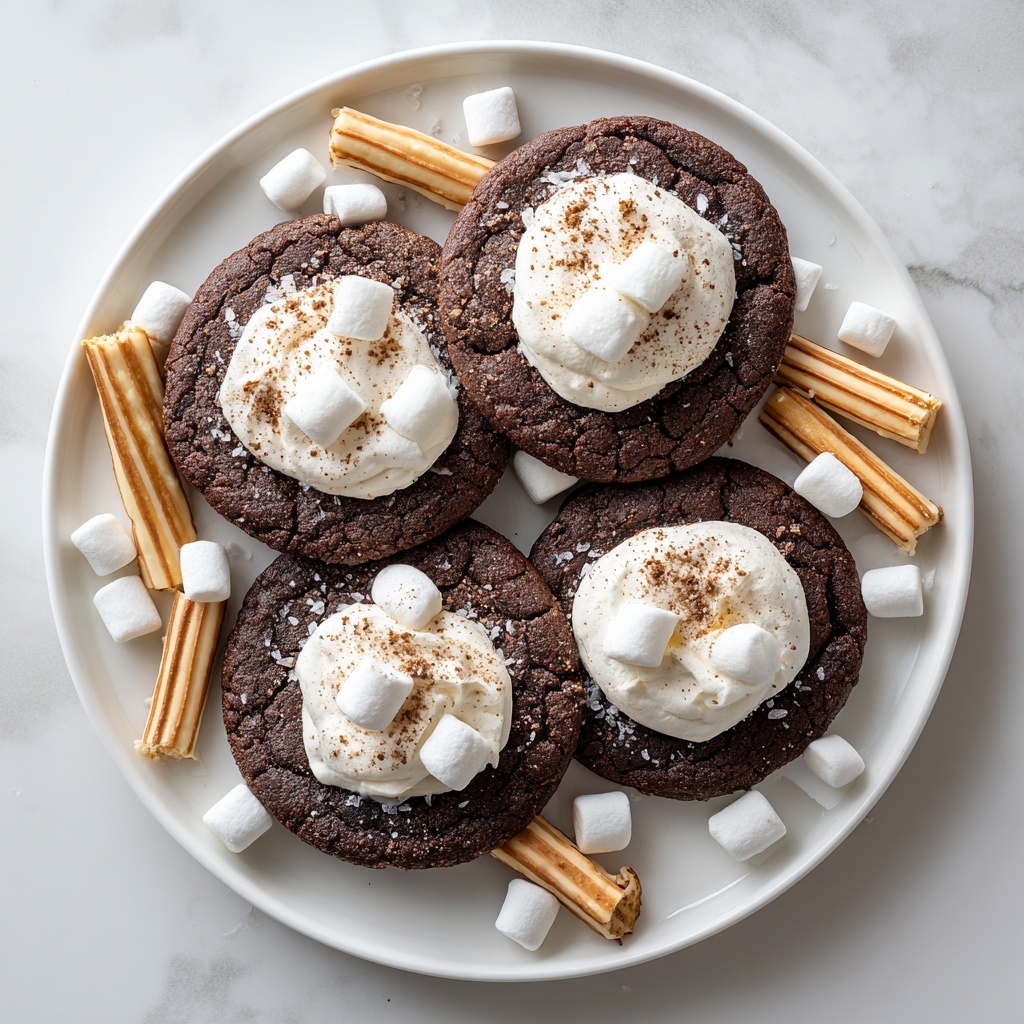 Hot Cocoa Cookies with Marshmallow Buttercream Bliss Recipe - Recipe Image