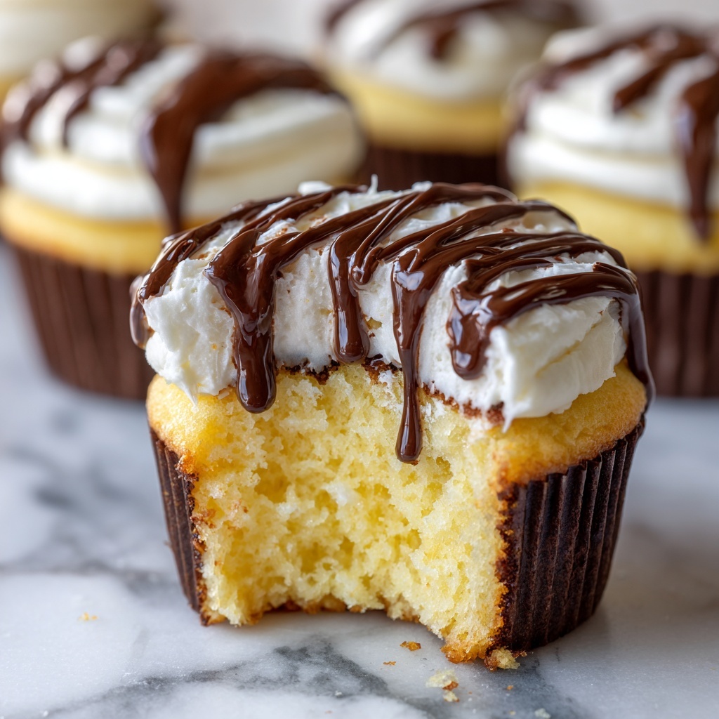 Boston Cream Pie Cupcakes Recipe - Recipe Image