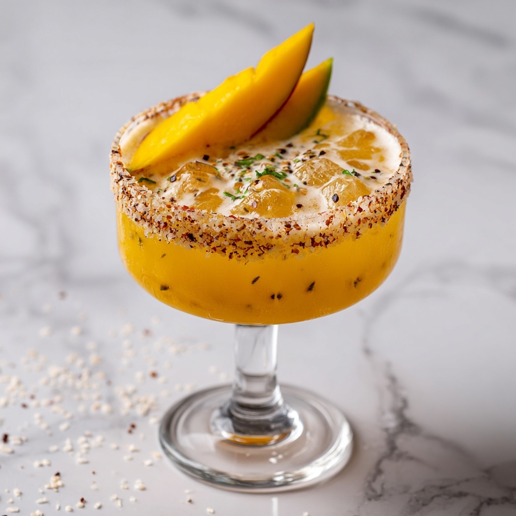 Hot Honey Mango Tajín Margarita Recipe - Recipe Image