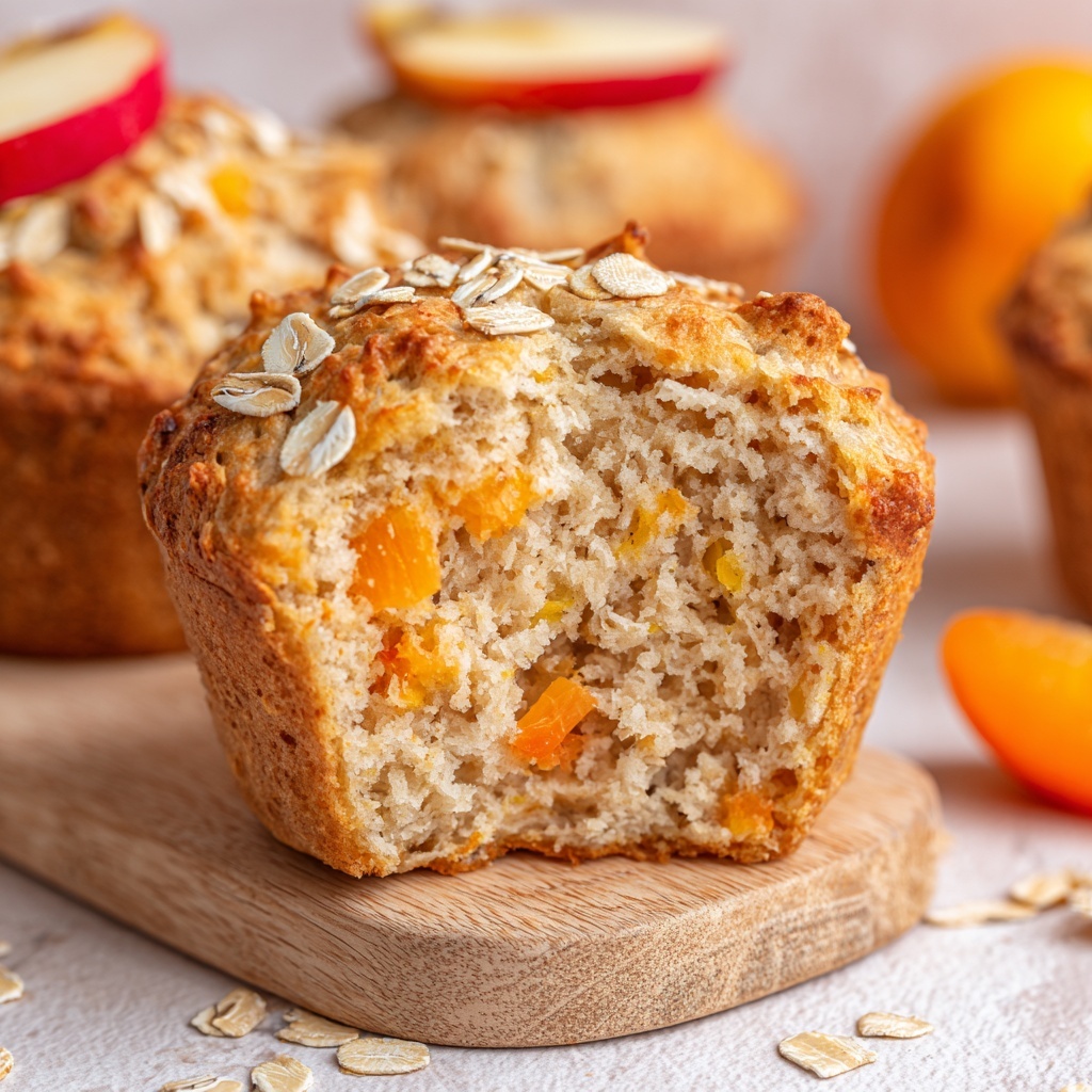 Oatmeal, Apple, and Carrot Breakfast Muffins Recipe - Recipe Image